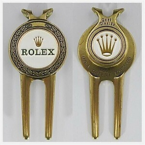 ロレックス グリーンフォーク マーカー ノベルティ ★ ゴルフ ティー ROLEX ケース箱冊子タグ 腕時計スタンド ディスプレイ 非売品 1522-01