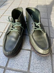 【匿名発送】ラッセルモカシン グリーン デッドストック 廃盤 US10 sale Russell moccasin