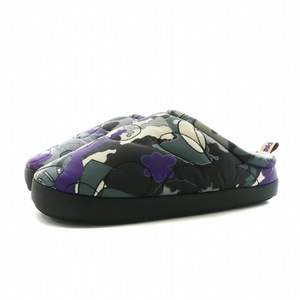 未使用品 プーマ PUMA × パム PAM パフィーサンダル PUFFY SANDAL 花柄 25.0cm グレー 紫 パープル 387035 /AN6 ■GY25 レディース