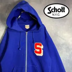 希少⭐️レア　Schott ショット　ロゴ　パーカー 90s 古着