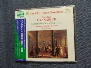 CD★カンナビヒ：交響曲第47～52番　NAXOS ★8枚同梱送料100円　　　　か