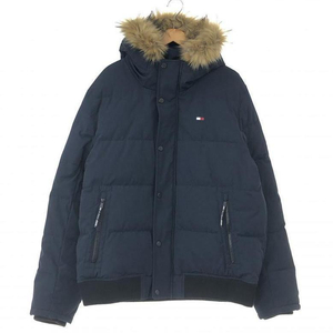 【中古】TOMMY HILFIGER 中綿ジャケット XL ネイビー 159AP863 トミー ヒルフィガー[240010437326]