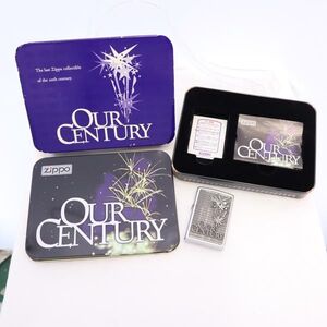 ジッポー 90s 1999年 USA製 OUR CENTURY オイルライター シルバー ZIPPO オールド メンズ