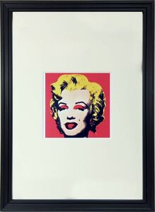 送料無料◆◆アンディ・ウォーホル◆Marilyn (On red ground) ◆アートプリント◆額付◆