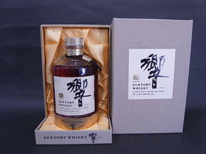 ★☆1円〜 [未開栓古酒] SUNTORY サントリーウイスキー 響 初期ボトル 金キャップ 和紙ラベル 裏ゴールド 750ml 43% 箱付 ジャパニーズ☆★