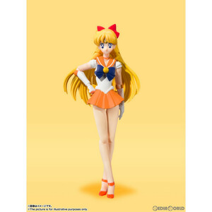 【中古】[FIG]S.H.Figuarts(フィギュアーツ) セーラーヴィーナス-Animation Color Edition- 美少女戦士セーラームーン 完成品 可動フィギュ