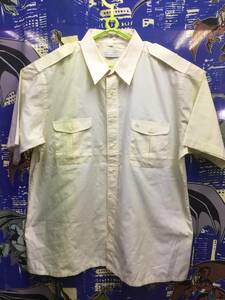 ヴィンテージ クリスチャンディオール サファリシャツ 半袖シャツ XL ビッグサイズ クリーム系 大きめ