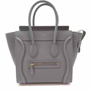 セリーヌ ラゲージマイクロショッパー ブランドオフ CELINE レザー ショルダーバッグ レザー 中古 レディース