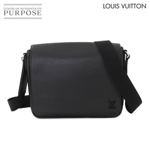 新品同様 ルイ ヴィトン LOUIS VUITTON タイガ ディストリクト PM NV3 ショルダーバッグ レザー ノワール M30850 RFID 90253938