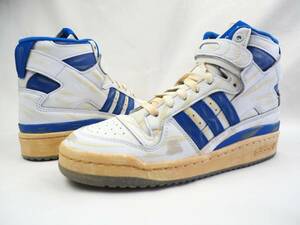 貴重！送料1040円～新品/定価2.8万/adidas Originals/アディダス/ビンテージ加工・上質レザー/FORUM 84 HI AEC◆フォーラム84ハイAEC◆23