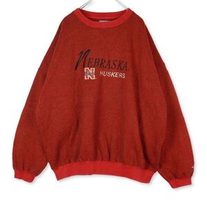 ロゴアスレチックLogoAthleticカレッジ系スウェットトレーナー刺繍レッドヘザーヴィンテージ31223