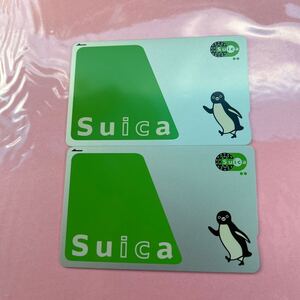 2枚セット Suica スイカ 無記名式 JR 東日本 交通系ic カード 鉄道