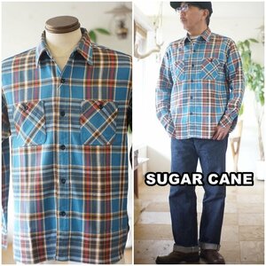 sugarcane シュガーケーン ツイルワークシャツ　ネルシャツ 長袖シャツ　東洋エンタープライズ　アメカジ　29363サイズL