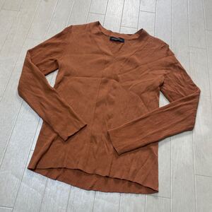 4044☆ UNITED ARROWS GREEN LABEL RELAXING トップス 長袖カットソー レディース テラコッタ