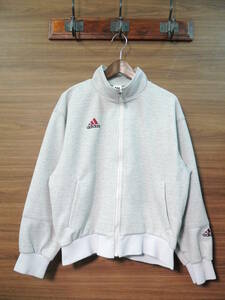 レア デザイン 90S OLD ADIDAS DESCENTE オールド アディダス デサント スタンドカラー 鹿の子調 トラック トップ ジャージ ジャケット M