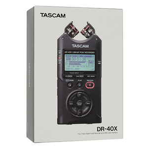 【中古】TASCAM オーディオインターフェース搭載 リニアPCMレコーダー DR-40X 元箱あり [管理:1150029467]