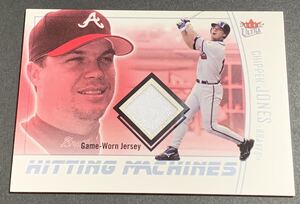 2004 Fleer Ultra Hitting Machines Chipper Jones Game-Worn Jersey HM-CJ Braves MLB チッパー・ジョーンズ　ジャージ　ブレーブス