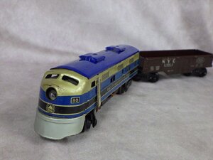 ◎71 当時物 ボルチモア＆オハイオ 鉄道 ブリキ 模型 日本製 バッテリー 動作品 1960年代 昭和 レトロ 玩具 貨物 列車 電車 バルチモア