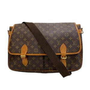 LOUIS VUITTON/ルイヴィトン ビトン Ｍ99013 サック バザス モノグラム レザー ショルダーバッグ ブラウン レディース ブランド