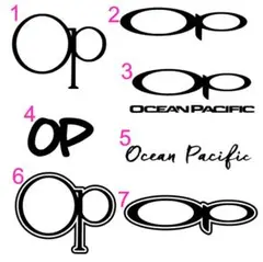OCEAN PACIFIC オーシャンバシフィック ステッカー