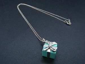 1円 ■美品■ TIFFANY＆Co ティファニー SV925 ネックレス アクセサリー レディース ティファニーブルー×シルバー系 AW5486