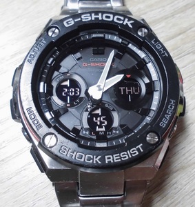 送料３９０円～！カシオ ジーショック GST-S100D-1A4 メタルバンド 二層レイヤー構造 タフソーラー G-SHOCK G-STEEL レターパックプラスOK