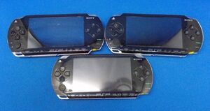 PSP 1000 本体 3台セット SONY ブラック レトロゲーム プレイステーション・ポータブル PlayStation Portable 現状品 ジャンク