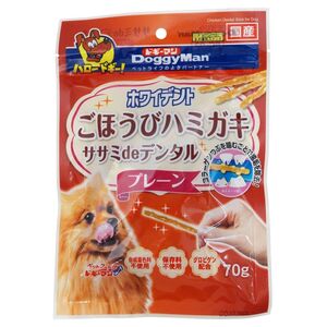 （まとめ買い）ドギーマン ホワイデント ササミdeデンタル プレーン 70g 犬用おやつ 〔×16〕