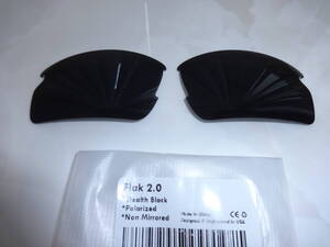 ★処分価格！！！★オークリー フラック 2.0 用 カスタム偏光レンズ STEARTH BLACK Color Polarized 新品 Flak 2.0 