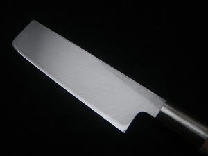 138㎜　小ぶりな　片刃　菜切　包丁　薄刃　堺　菊秀　本鍛錬　日本製　Japan　vegetable　knife