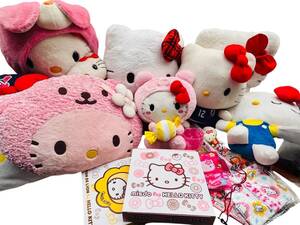 HELLO KITTY サンリオ ハローキティ グッズ ぬいぐるみ キティちゃん まとめ売り ハンカチ お皿 小物 種類状態様々！ 当時物