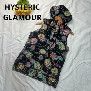 HYSTERIC GLAMOUR ジップアップパーカー ノースリーブ