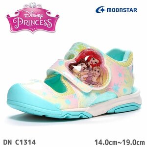 新品 未使用 ディズニープリンセスのキッズサンダル 15.0cm 女の子 ディズニー ムーンスター ディズニー プリンセス DN C1314 マルチ