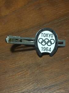 希少品 TOKYO 1964 第一回 東京オリンピック協賛 大井競馬 ネクタイピン 純銀製 馬蹄型 馬てい 昭和36年