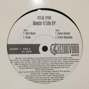 12inchレコード STEAL VYBE / DANCE 4 LIFE EP