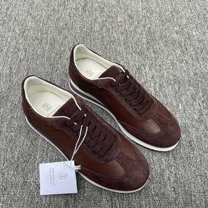 ブルネロクチネリ　BRUNELLO CUCINELLI メンズ　スニーカー　レザー　牛革　靴　シューズ　39-44　サイズ選択可能