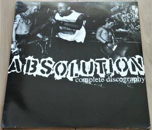 【1997年USコンピ盤/2LP/80年代NYHC/SIDE BY SIDE, AGNOSTIC FRONTメンバー/ミニポスター付き】ABSOLUTION / Complete Discography