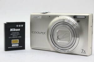 【美品 返品保証】 ニコン Nikon Coolpix S6100 7x バッテリー付き コンパクトデジタルカメラ s9532
