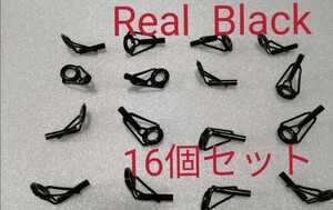 Real Blackステンセラミックリングトップガイド16個組ロッド補修　DIY