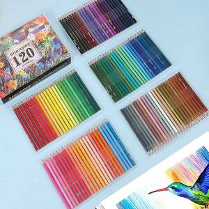 色鉛筆 120色セット 送料無料 持ち運び便利 カラーペンセット 塗り絵 油性 スケッチ 学生 初心者 デザイン イラスト 子供