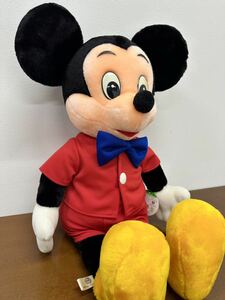 SNT161 東京サンアンドスター ミッキーマウス 特大 ぬいぐるみ 全長 約70cm 当時物 Disney ディズニー タグ付き STUFFED DOLL レトロ 美品