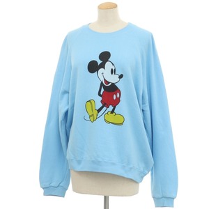 【中古】ビーミング ライフストア バイ ビームス B:MING LIFE STORE by BEAMS × Disney スウェット ライトブルー【サイズL】