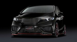 HONDA ホンダ フィット FIT GP SilkBlaze アイライン ドレスアップパーツ ブラック BLACK 黒 ガーニッシュ 塗装済 エアロ スポイラー