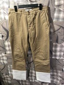 LOEWE ロエベ TURN UP CHINO TROUSERS チノパン H2192291IB サイズ44 ベージュ　FK