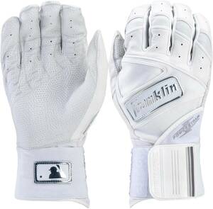 ★USサイズ L（日本XLサイズ）★ フランクリン 野球 オーダー バッティング 手袋 Franklin Adult Infinite Batting Gloves ホワイト