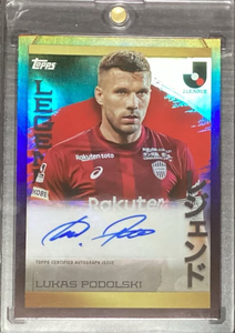 【ルーカス・ポドルスキ】10枚限定直筆サインカード Topps J league Flagship 2023 Jリーグ ヴィッセル神戸 Podolski アーセナル　インテル