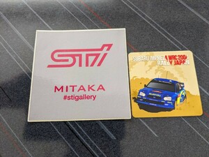 STI GALLERY MITAKA STIギャラリー三鷹 ステッカー2枚 SUBARU スバル