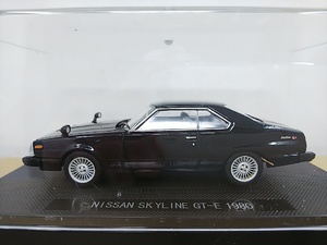 ■ EBBROエブロ 1/43 NISSAN SKYINE GT-E 1980 ブラック 日産スカイライン モデルミニカー