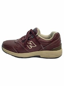 NEW BALANCE◆ニューバランス/WW585/23cm/ボルドー/レザー