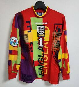 EURO 1996 イングランド(A)#1 デビッド・シーマン SEAMAN 長袖 正規UMBRO ユーロ96 L